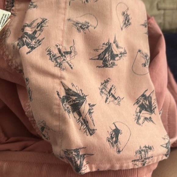 L.L. Bean Pink Pull On stretch Capri pants with Drawstring Waist size L - Picture 7 of 8